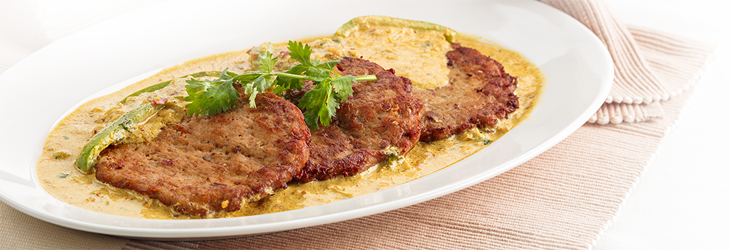 Chapli Kabab Coconut Curry