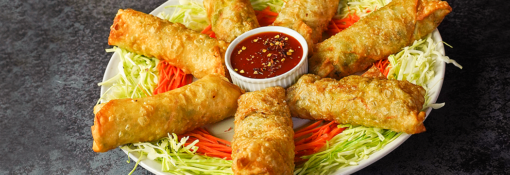 Cheesy Seekh Kabab Spring Roll