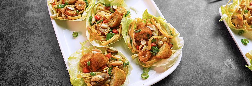 Chicken and Mushroom San Choy Bow