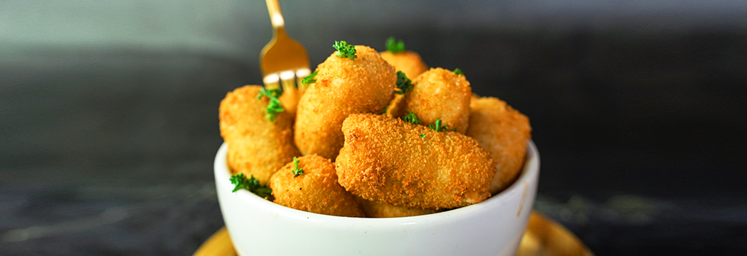 Creamy Croquettes Fettuccine Pasta