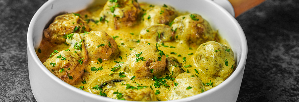 Creamy Mushroom Meatballs