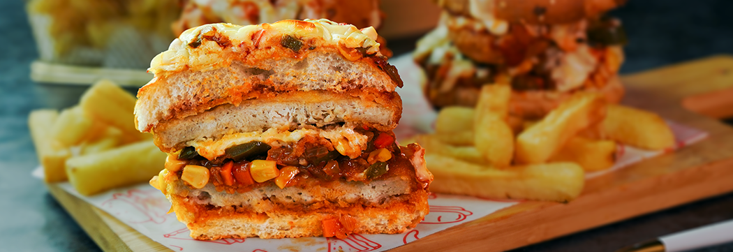 Double Patty Pizza Burger