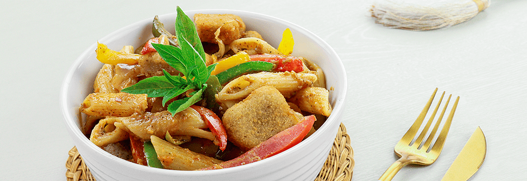 Fajita Pasta with Nuggets