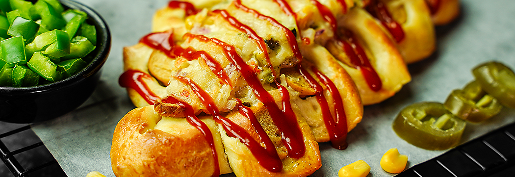 Frankfurter Flower Bread