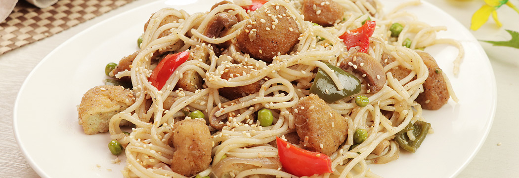 Honey Mushroom Hokkien Noodles