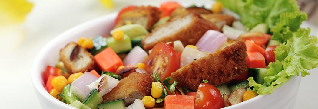 Honey Mustard Nuggets Salad