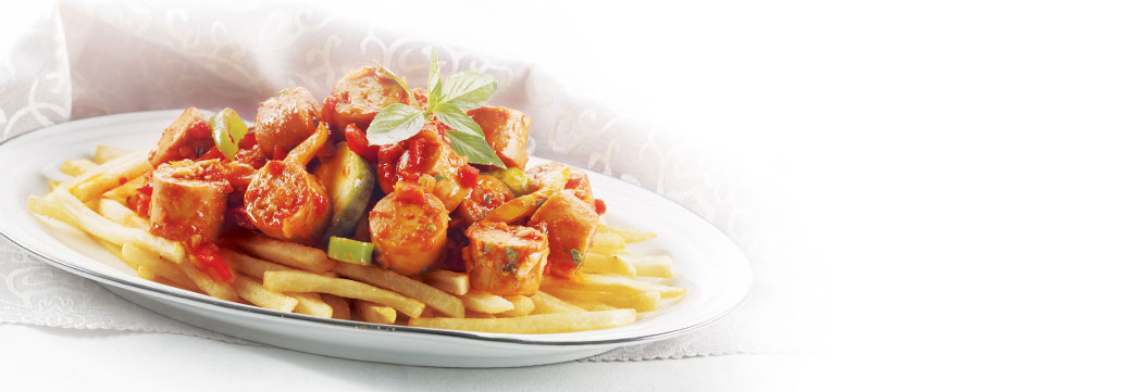 Jumbo Franks with Tomato Sauce