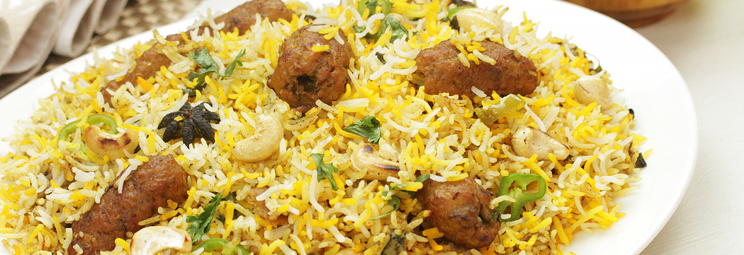Kashmiri Kabab Biryani