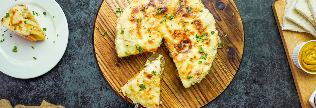 Mortadella and Cheese Bread Swirl
