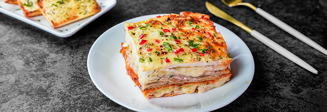 Mortadella Bread Lasagna