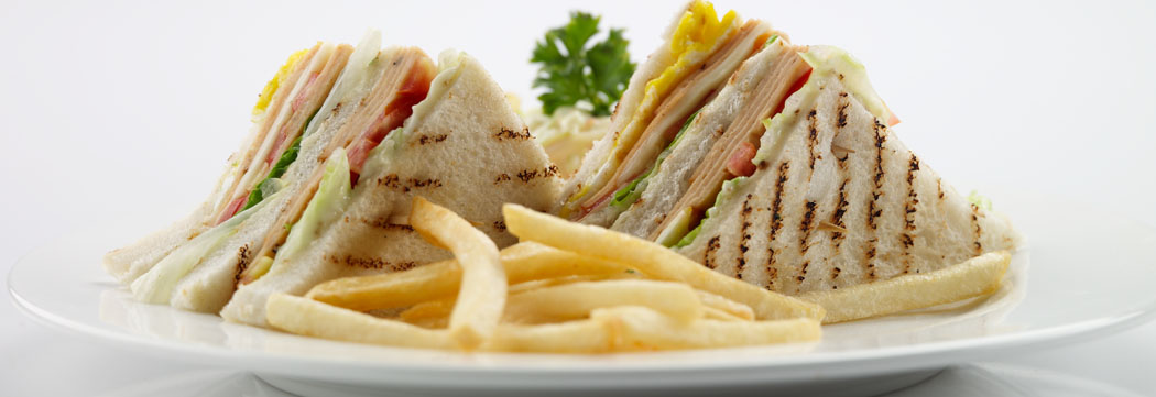 Mortadella Club Sandwich