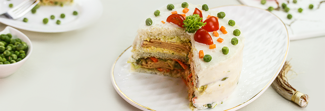 Mortadella Mini Sandwich Cakes