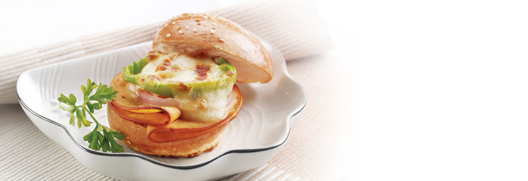 Mortadella Pizza Burger