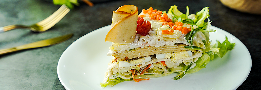 Mortadella Salat-Torte