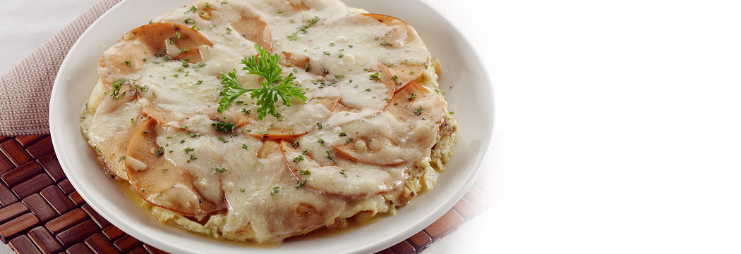 Mortadella Slices Spanish Omlette