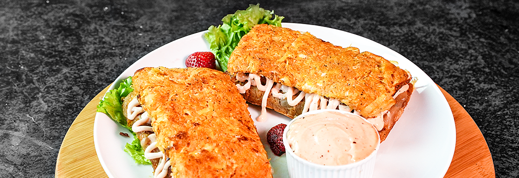 Shami Kabab Hash Brown Toasts