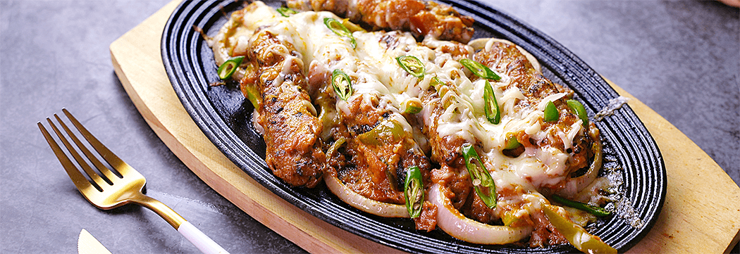 Sizzling Cheesy Kabab Masala